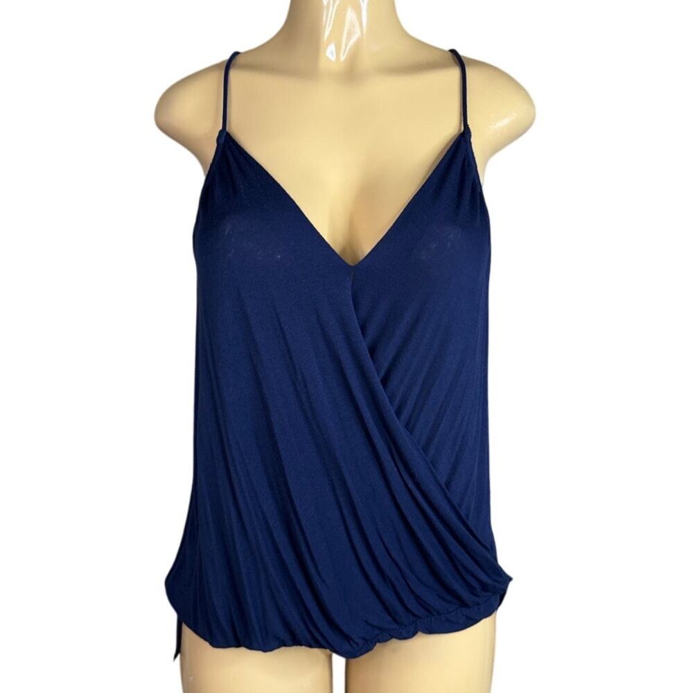 Bailey 44 Aviary Surplice Tank Top Navy Blue Size Medium